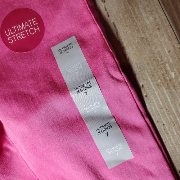 NWT SO Ultimate Stretch Pull On Jegging Girls Size 7 Pink Splash - Picture 7 of 16